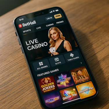 BetHall Casino - Mobile Casino - Responsive Design